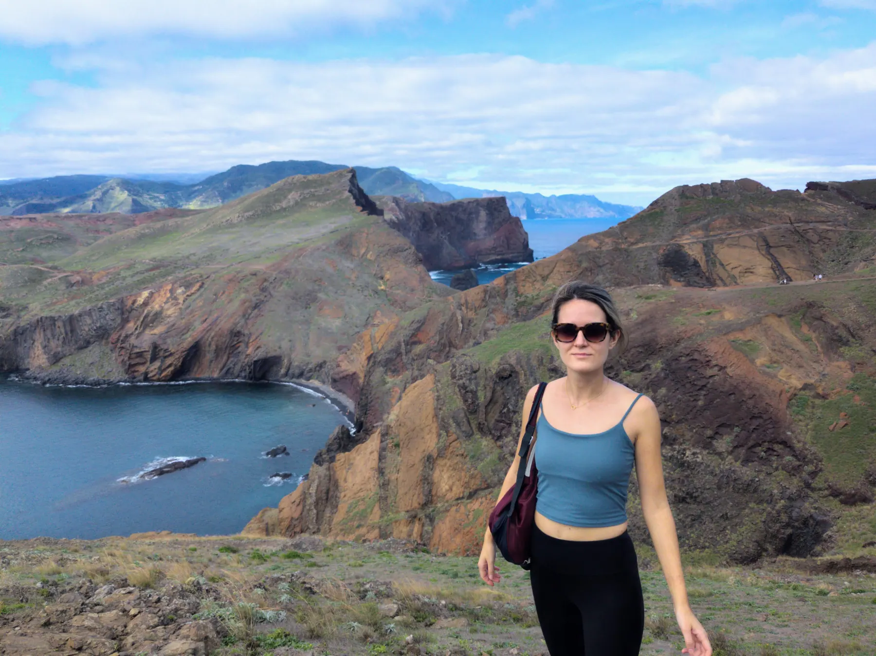 Madeira coastline and mountains in November