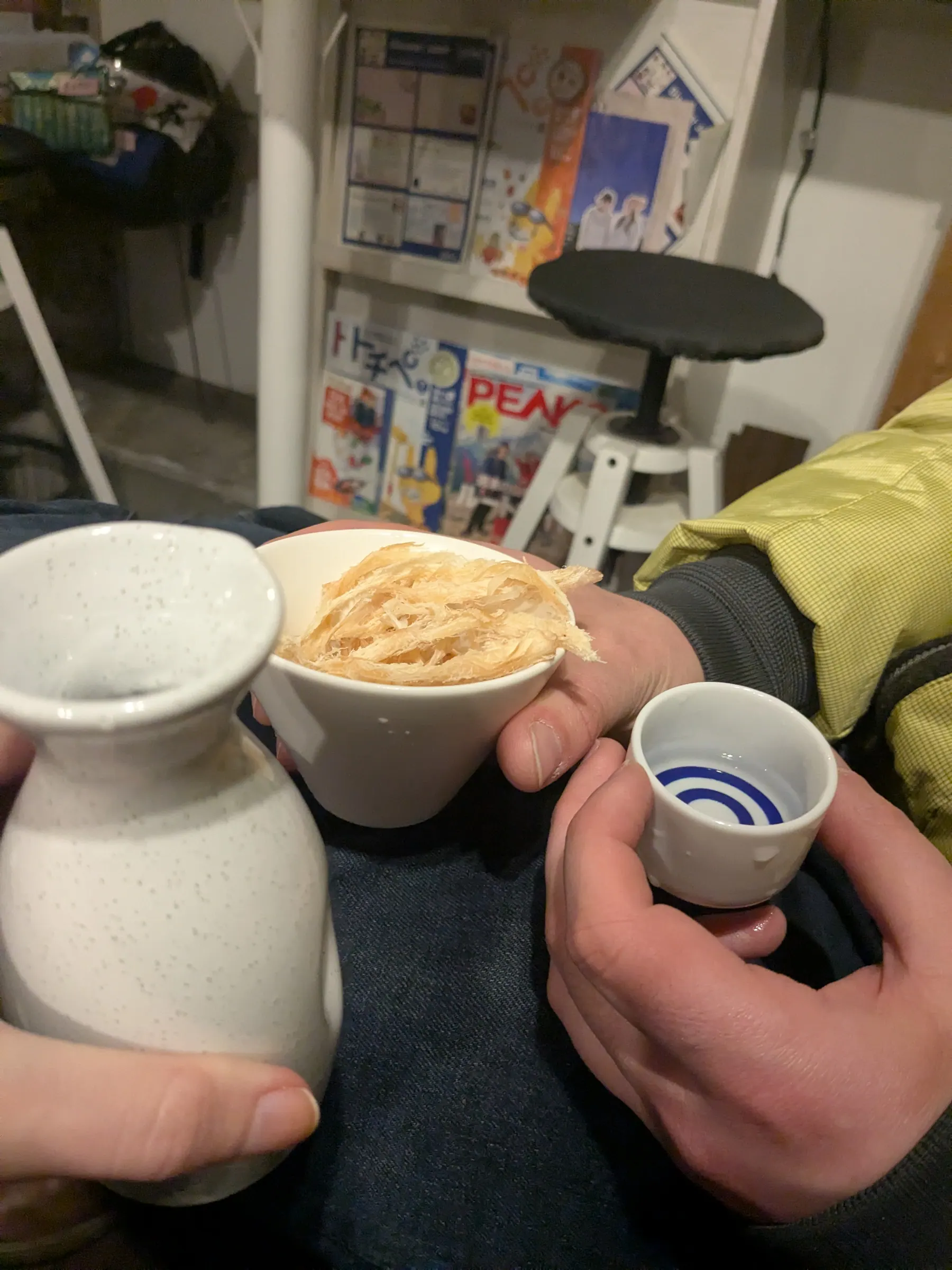 Food and drinks during an evening in Nikko