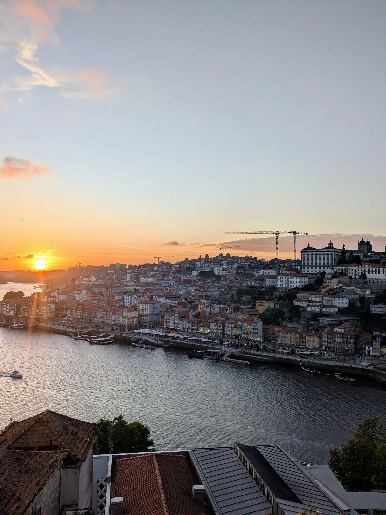 Sunset over Porto from Vila Nova de Gaia