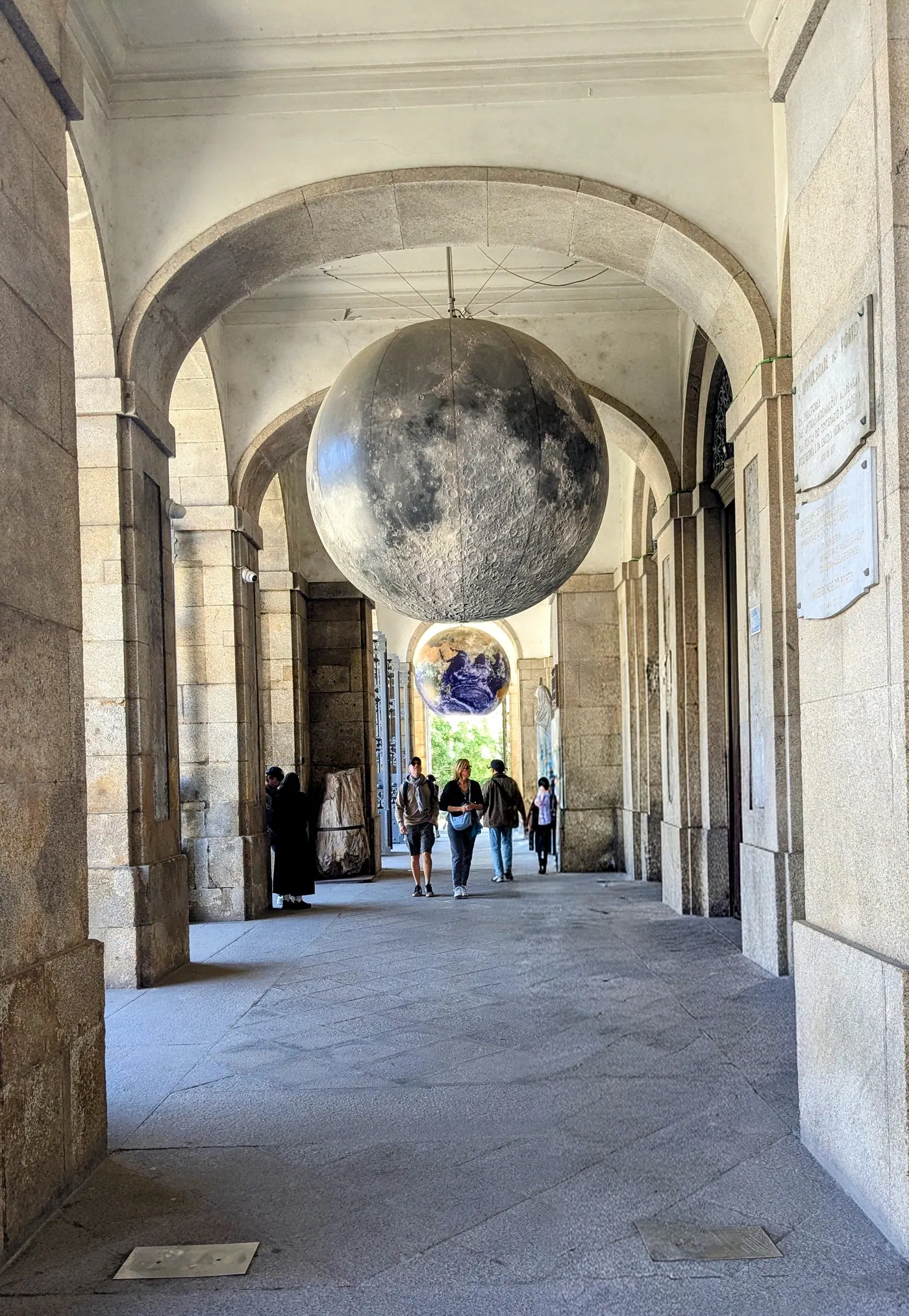Outside the University of Porto next to Livreria Lello