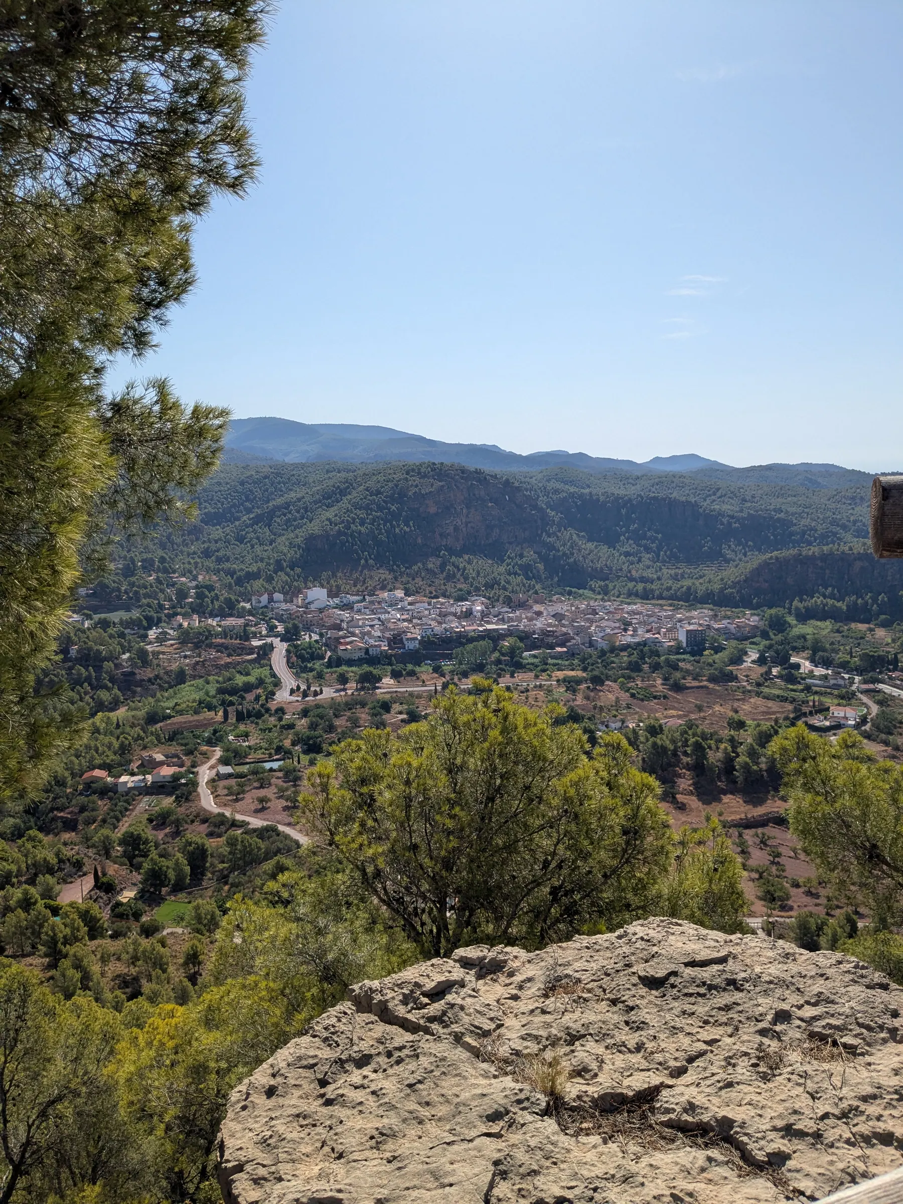 Olocau seen from the hilltop at Puntal dels Llops