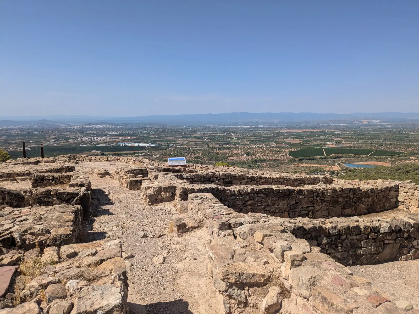Stone foundations of the Iberian settlement at Puntal dels Llops